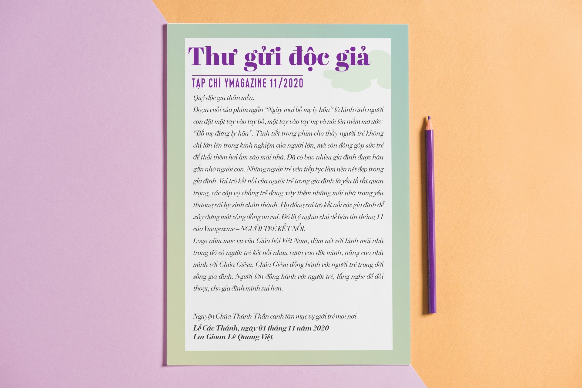 Thư gửi độc giả 11/2020