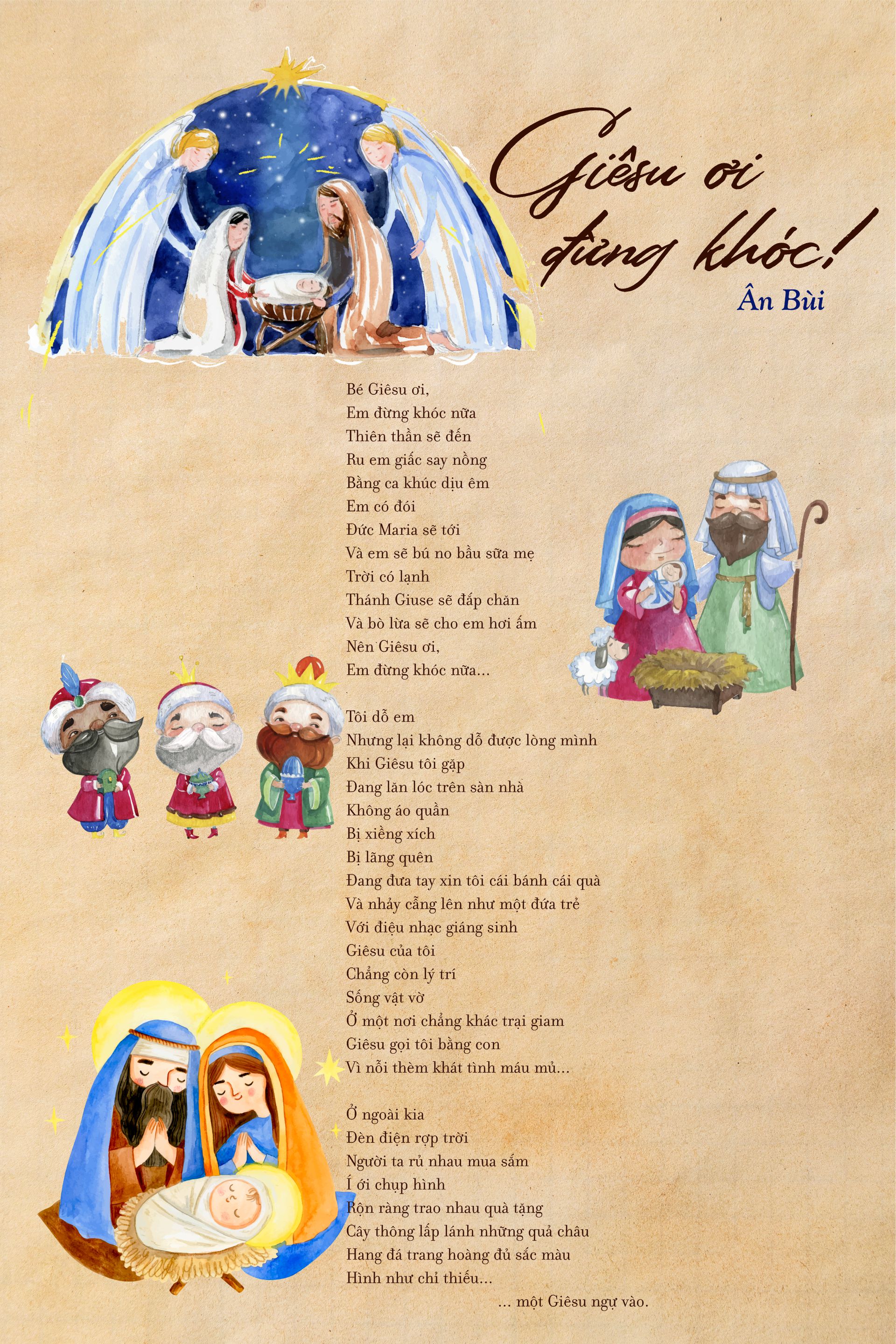 Giêsu ơi đừng khóc | thơ