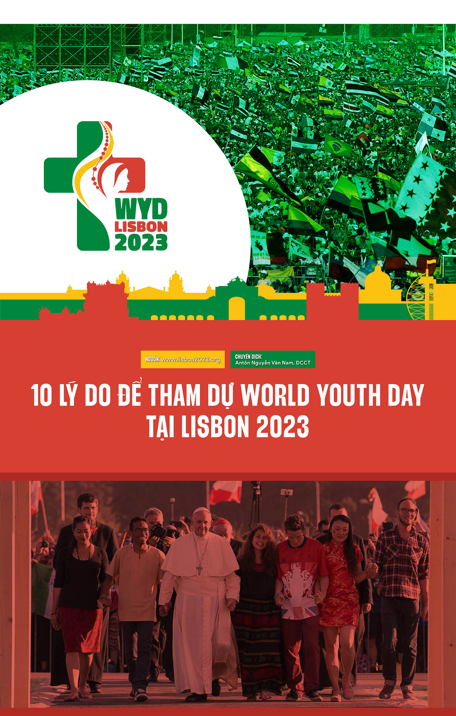 10 lý do bạn nên tham dự World Youth Day - Lisbon 2023